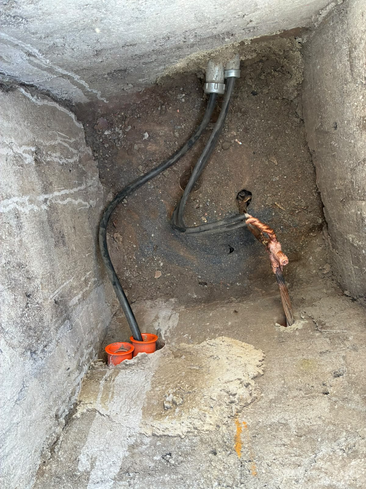 Cámara de puesta a tierra
